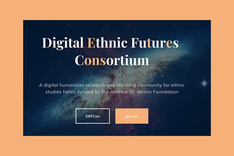 Digital Ethnic Futures Consortium Website