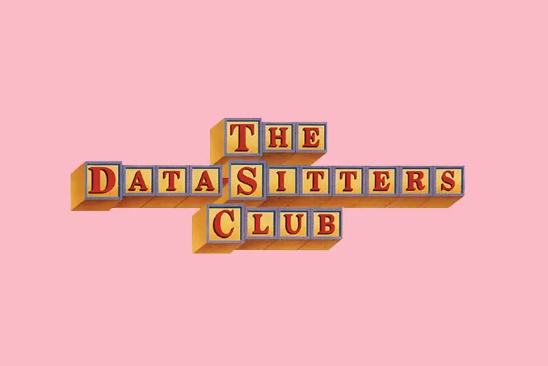 The Data-Sitters Club logo (The Data-Sitters Club written in blocks)